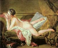 Boucher, Francois - Nude on a Sofa (Reclining Girl)